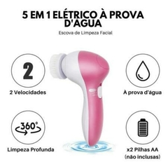 Escova Elétrica 5 em 1 Limpeza Facial Massageadora Esfoliação - Envio Imediato - Kaufen KF