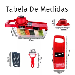 Ralador Slicer de Legumes Mandoline 6 em 1 - comprar online