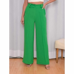 Calça Pantalona tecido De Duna maravilhosa ela estica com cintura-001. Tem zipper. na internet