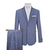 Terno Costume Azul Cinza Aron Rehder Premium