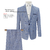 Terno costume Azul Xadrez Clássico Aron Rehder Premium - comprar online