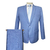 Terno Costume Cerimonial Azul Céu Textura PLUS SIZE - comprar online