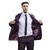 Terno Costume Roxo Quadriculado Aron Rehder Premium na internet