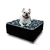 Cama Box Pet Sleep Black para Cães e Gatos - Conforto e Estilo 50x50x20