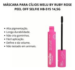 Máscaras para Cílios Peel & Off - Melu