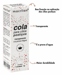 Cola para Cílios Postiços Transparente - Macrilan na internet