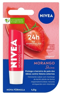 Hidratante Labial Nivea - Morango Shine