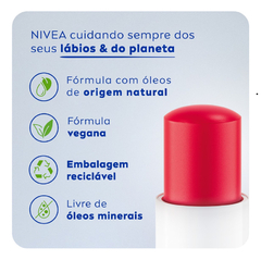 Hidratante Labial Nivea - Morango Shine - loja online