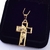 Pingente Cruz Face Cristo Banhado a Ouro 18k - comprar online