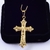 Pingente Cruz Cristo Banhado a Ouro 18k