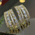 Brinco 4 Fios Luxo Cravejados Banhado a Ouro 18K