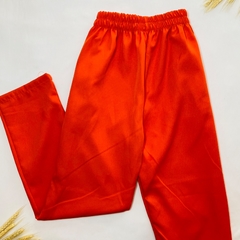 CALÇA ESTILO ZARA ALFAIATARIA LARANJA na internet