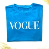 T-SHIRT BLUSA FEMININA VOGUE AZUL