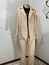 Blazer Feminino Alfaiataria Nude