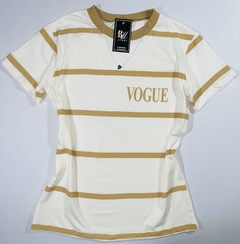 T-SHIRT BLUSA FEMININA 100% ALGODÃO VOGUE - comprar online