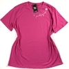 T-SHIRT BLUSA FEMININA 100% ALGODÃO FUCSIA BORDADO PLUS SIZE GG