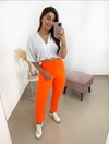 CALÇA ESTILO ZARA ALFAIATARIA LARANJA