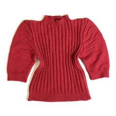 Cropped Feminino em Tricô Modal Vermelho