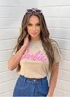 T-SHIRT BLUSA FEMININA BARBIE MARROM