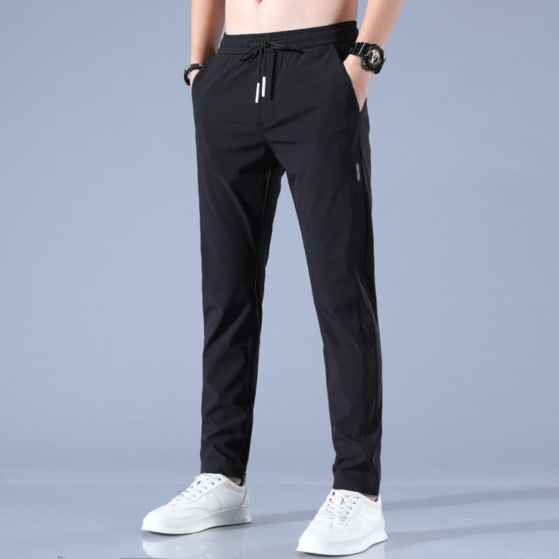 Calça de best sale seda masculina