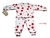 Pijama para bebê em malha bolinhas vermelhas (RN-G-GG-2)