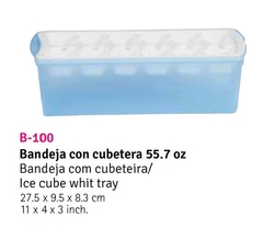 Bandeja para hielo con cubetera