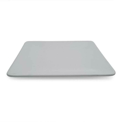 Plato sierra cuadrado postre 20cm gris