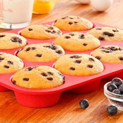 Molde muffins silicona x12