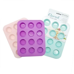 Molde mini muffin x12 silicona Carol