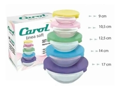 Bowl de vidrio set x 5 - comprar online