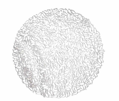 Individual circular silver 38cm