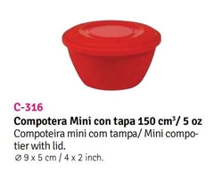 Compotera mini con tapa