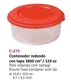 Contenedor redondo 3.800 cm3