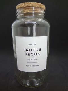 Frasco con tapa de corcho 800ml - comprar online