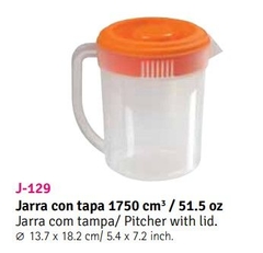 Jarra con tapa 1750 cm3