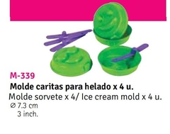 Molde ice cream caritas x4