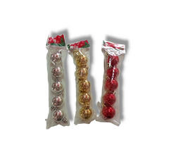 Pack x5 bolas de navidad 3cm