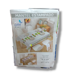 Mantel de tela cityblanco 140x250 - tienda online