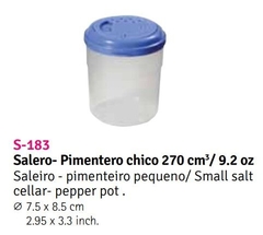 Salero pimentero chico