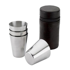 Set x4 vasos con estuche