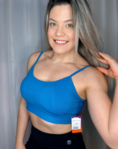 Top Charm Azul - Comprar em Milla Fitness Store