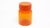 Frasco Pote Para Cápsulas Pet 50ml Laranja C/ Tampa Lacre