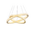 Lustre Gold Led Doble Anillos - comprar online