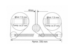 Manguera Corrugada para Módulo de Combustible 330mm * 7.5mm Fispa