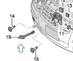 Manija de Apertura Secundaria de Capot VW Bora Original - comprar online