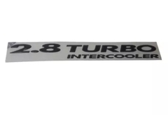 Emblema Leyenda de Portón Calco "2.8 TURBO INTERCOOLER" Negro S/10 Original