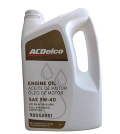 Aceite Sintético 5W40 Bidón x 4 Litros ACDelco