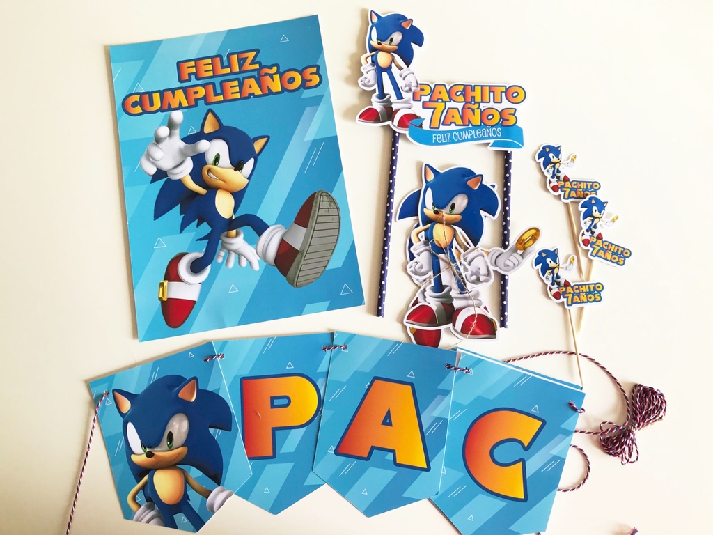 Cumpleaños con temática de Sonic💙. - Fiestas y decorativos