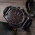 Reloj Curren modelo 8225 - ELEGAN-TE -MILITAR cuarzo para hombre de negocios (Rojo - Negro) en internet