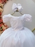 Vestido Infantil Branco C/ Strass Casamentos Luxo - comprar online